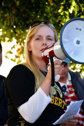 Eyd Aradottir Hammer fra Students for Liberty var medarrrangør og en af talerne.